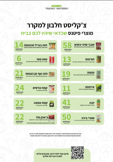 רשימת חלבונים זולים — להדפסה ולמקרר