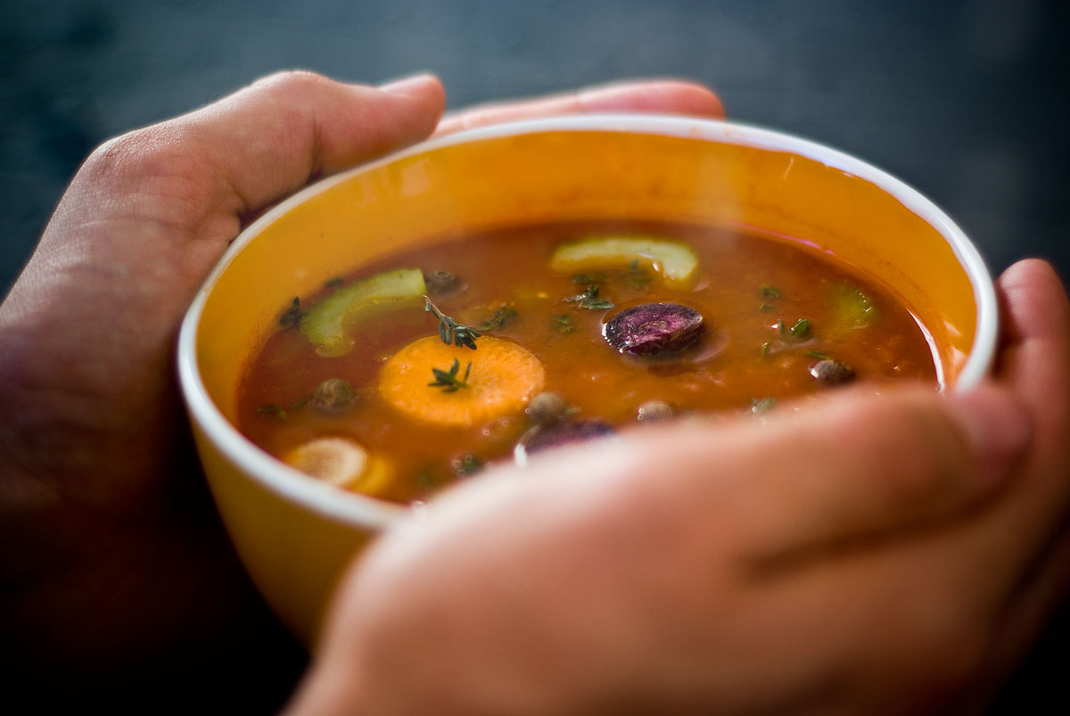 מרק שעועית לעצלנים
