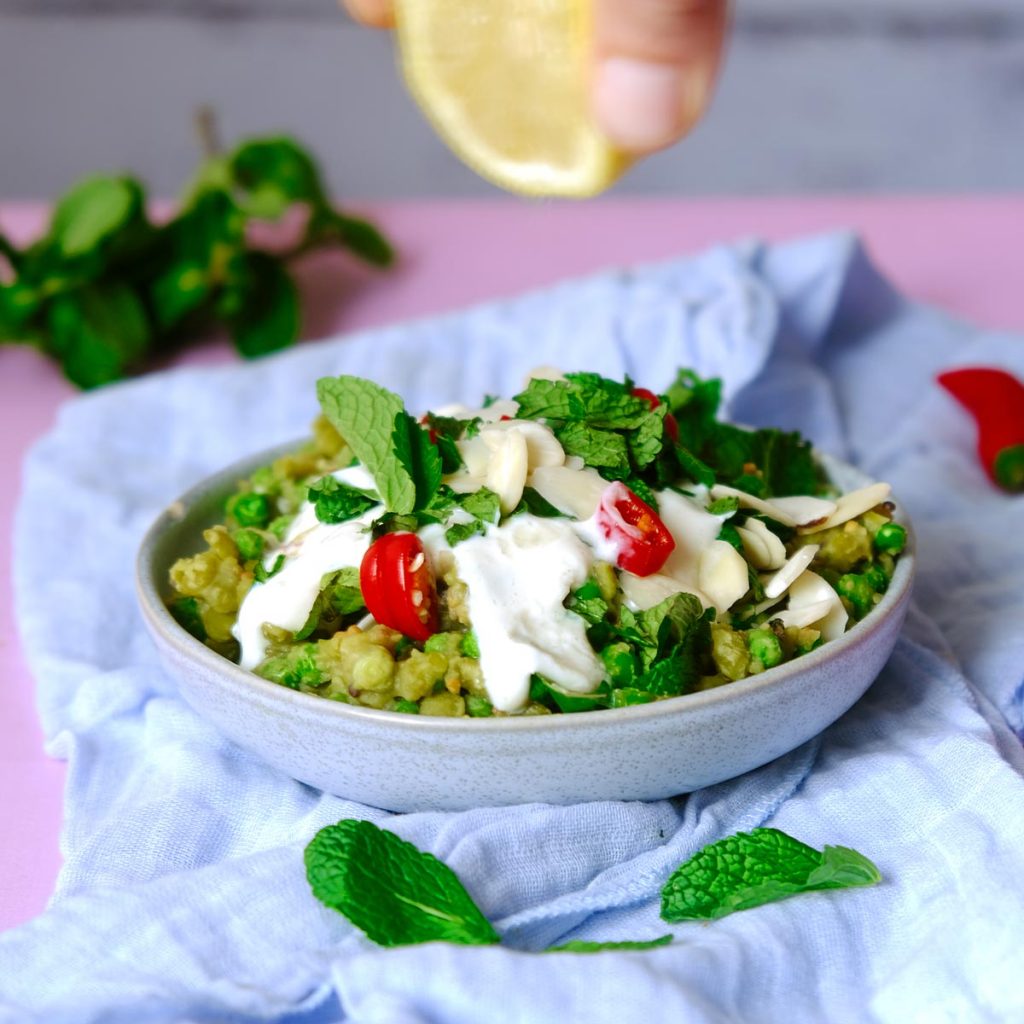 תבשיל אפונה ונענע