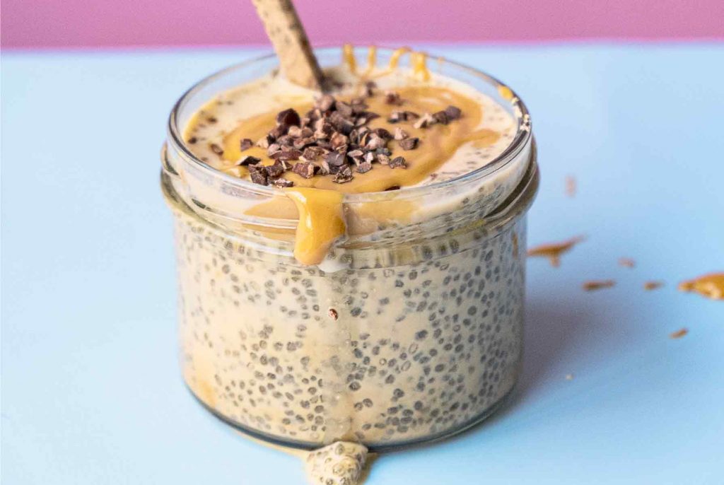 פודינג צ'יה חמאת בוטנים במינימום של קלוריות